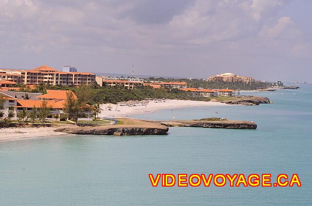 Cuba Varadero Brisas del Caribe More loins we can see the Melia Varadero and fully right and hotels Playa Caleta Puntarena.