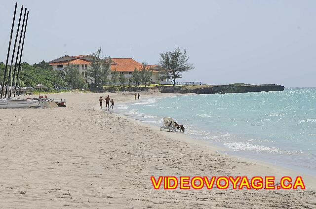 Cuba Varadero Brisas del Caribe Heading west, the beach ends at a little less than 300 meters from the hotel.