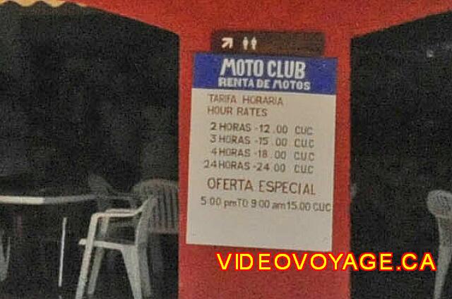 Cuba Varadero Club Amigo Aguas Azules El alquiler de motos, la fijación de precios en 2009