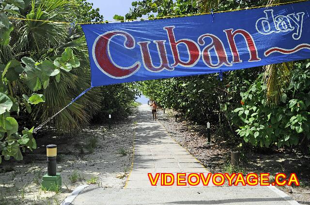 Cuba Varadero Club Amigo Aguas Azules One of the ways to get to the beach, it starts but finished cement sand, making access difficult for people in wheelchairs impossible.