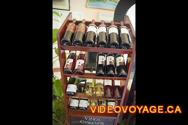 Cuba Varadero Club Amigo Aguas Azules The selection of wine at the restaurant entrance.