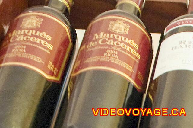 Cuba Varadero Club Amigo Aguas Azules Mostly Spanish wines during our visit.