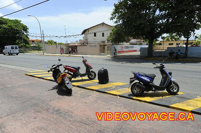 Cuba Varadero Hotel Club Tropical The moped hire in front of the hotel.