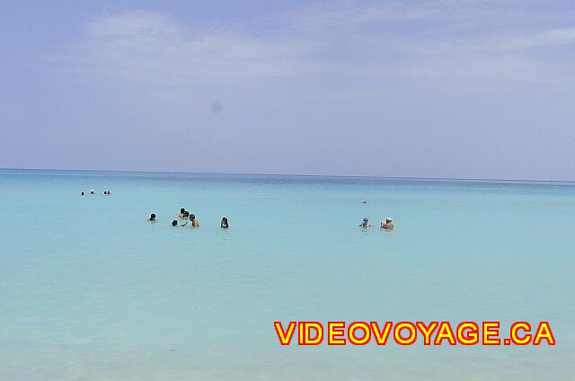 Cuba Varadero Hotel Club Tropical Swimmers move away to a great distance from the water's edge.