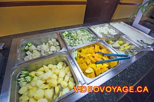 Cuba Varadero Hotel Club Tropical Algunos platos calientes de verduras ..