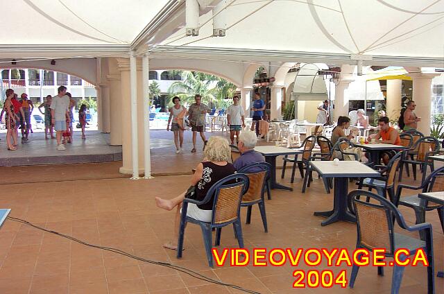 Cuba Varadero Starfish Cuatro Palmas The center of the animation by the pool. Customers watching a salsa dance classes ...