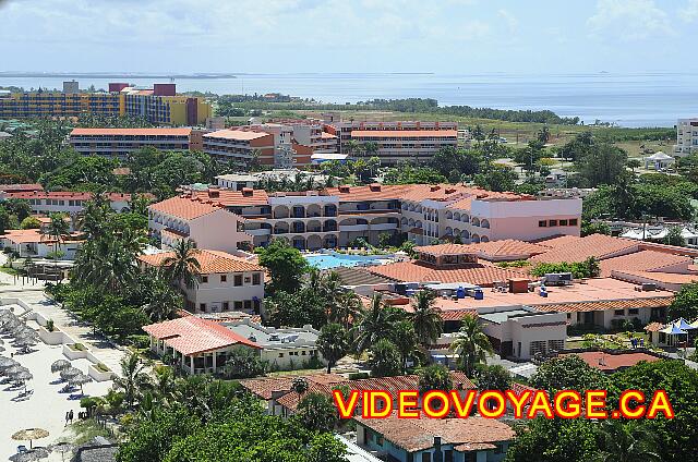 Cuba Varadero Starfish Cuatro Palmas The hotel provides another angle to see the beginning of the hotel zone in the background.