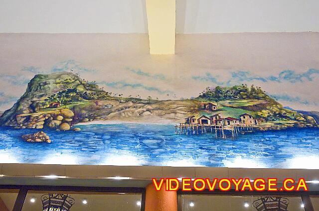 Cuba Varadero Starfish Cuatro Palmas Une peinture au plafond du Lobby qui a sûrement une signification particulière.