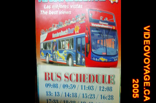 Cuba Varadero Royalton Hicacos Resort And Spa The schedule of the bus in 2005, in 2009 the bus going twice as often.