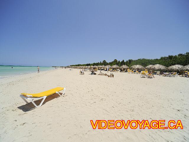 Cuba Varadero Royalton Hicacos Resort And Spa Towards the west, many palapas but the shallowest devients beach.