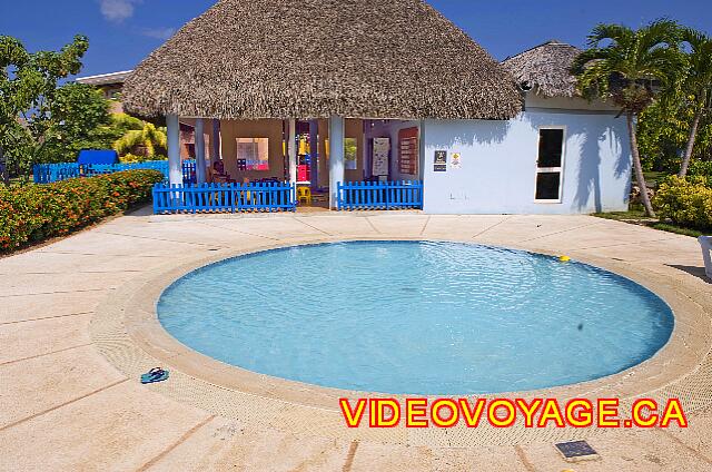 Cuba Varadero Iberostar Varadero The mini club pool with some chairs and palapas.