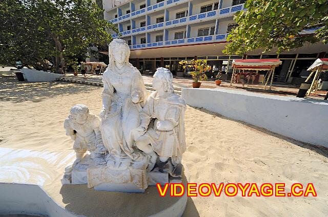 Cuba Varadero International A statue on the beach.