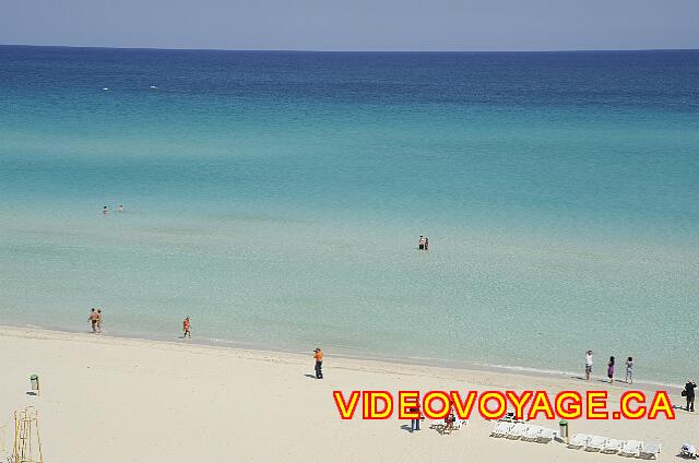 Cuba Varadero International Customers who have water at the waist, even if they are more than 100 meters out.