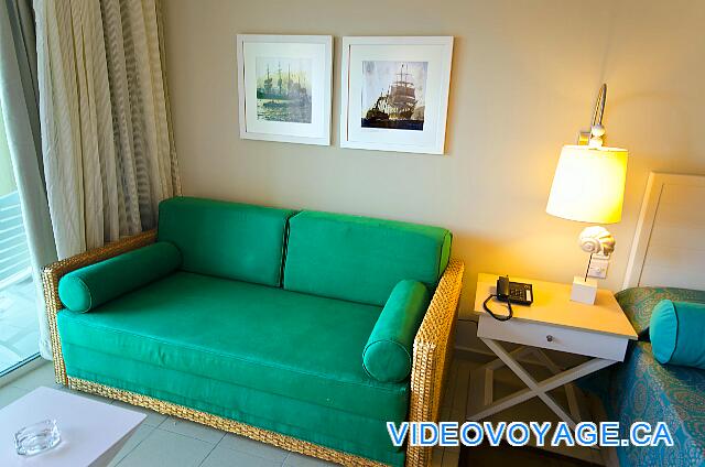 Cuba Varadero Melia Marina Varadero A comfortable sofa in the living room near the sliding door.