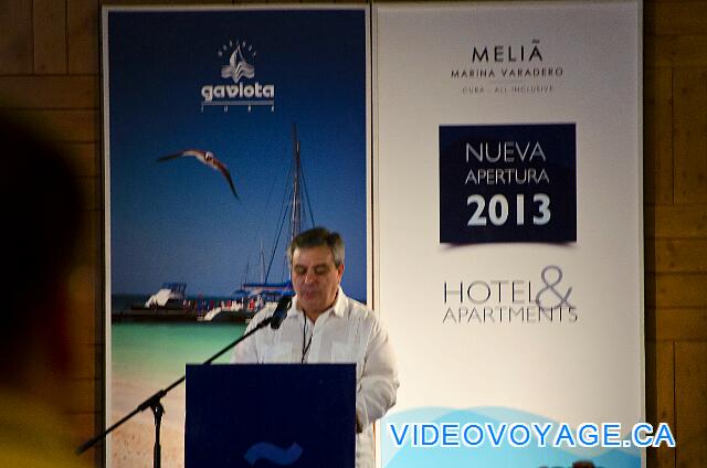 Cuba Varadero Melia Marina Varadero La cérémonie d'inauguration de l'hôtel en mai 2013.