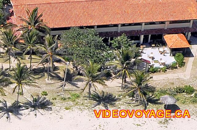 Cuba Varadero Oasis Islazul The outside terrace of the buffet restaurant is very popular with guests in the morning.