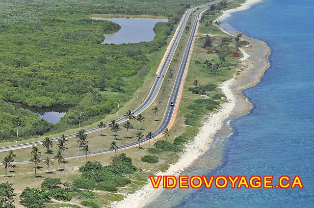 Cuba Varadero Oasis Islazul The highway that runs along the ocean.