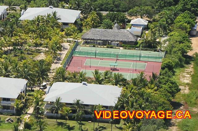 Cuba Varadero Paradisus Varadero The two tennis courts and basketball court / soccer at the west end of the hotel.