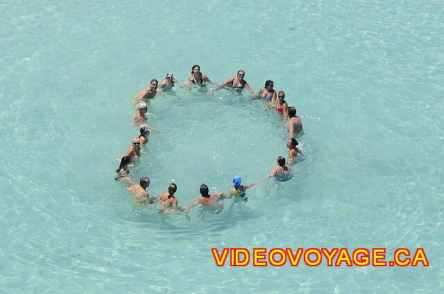 Cuba Varadero Paradisus Varadero A water aerobics activity in the sea.