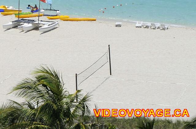 Cuba Varadero Bellevue Puntarena Playa Caleta Resort A volleyball net on the beach.