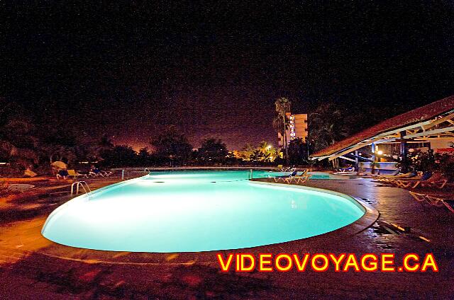 Cuba Varadero Bellevue Puntarena Playa Caleta Resort The pool at night.