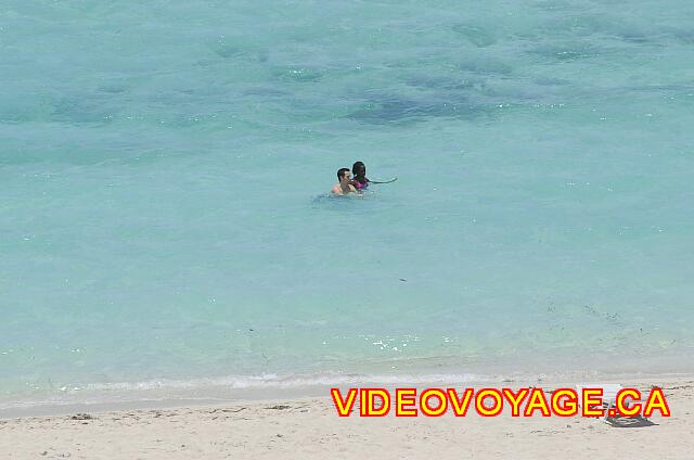 Cuba Varadero Bellevue Puntarena Playa Caleta Resort Bathers over 20 meters out.