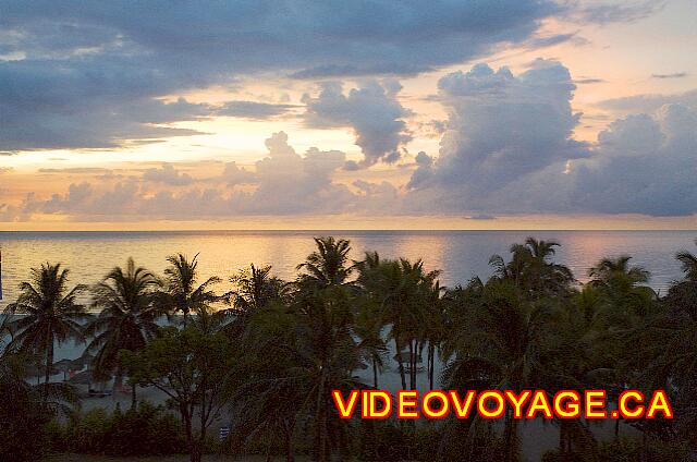 Cuba Varadero Bellevue Puntarena Playa Caleta Resort The sunset is always a beautiful show of the balconies of the rooms of the hotel.