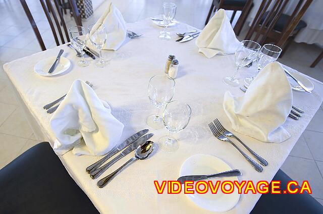 Cuba Varadero Bellevue Puntarena Playa Caleta Resort The presentation of tables.