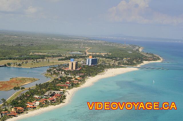 Cuba Varadero Bellevue Puntarena Playa Caleta Resort Une vue aérienne du secteur de l'hôtel.