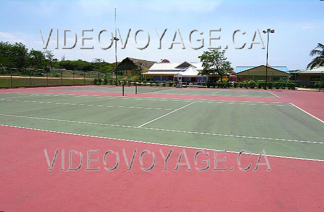 Cuba Varadero Naviti Varadero Tennis courts. Basically Pueblo Cubano.