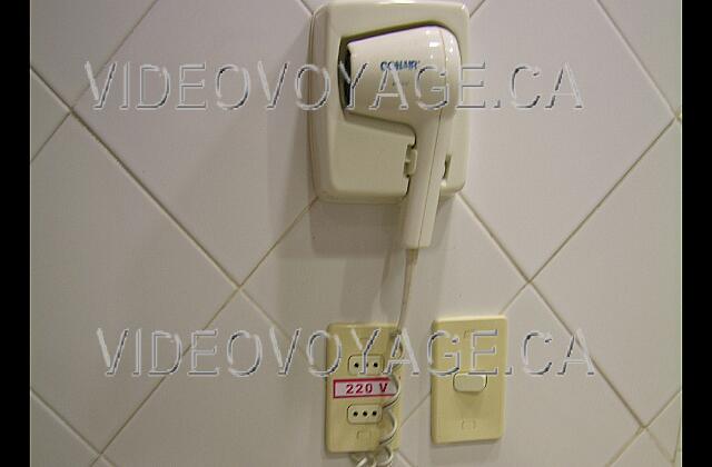 Cuba Varadero Naviti Varadero The hair dryer without power converter in standard rooms.