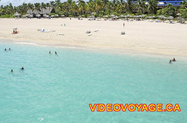 Cuba Varadero Bellevue Puntarena Playa Caleta Resort Bañistas en el mar ahora pueden ir a más de 100 metros antes de que no era posible para alejarse más de 10 metros antes de que el agua por encima de la cabeza ...