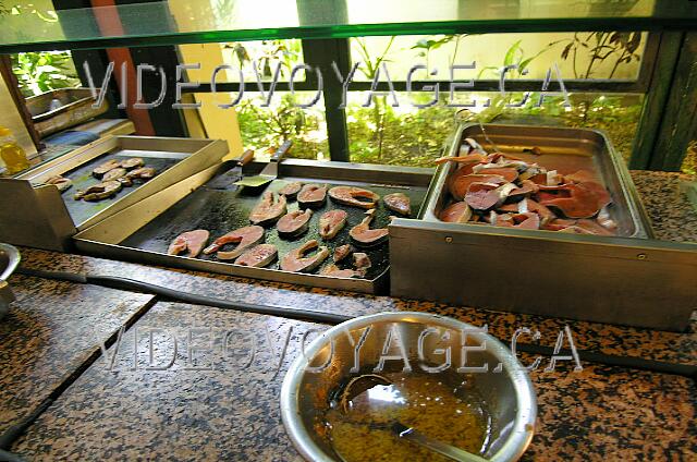 Cuba Varadero Be Live Experience Turquesa Le grill avec du saumon.
