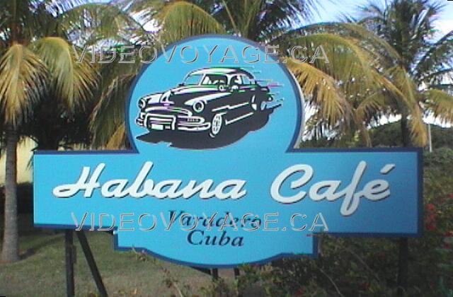 Cuba Varadero Sol Sirenas Coral
 The advertisement of Havana Café with the symbol of the old American car.