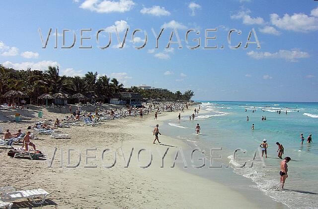 Cuba Varadero Sol Palmeras During the high season, many guests on the beach.