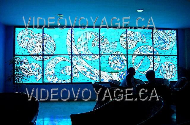 Cuba Varadero Sol Palmeras The windows of the Lobby bar.