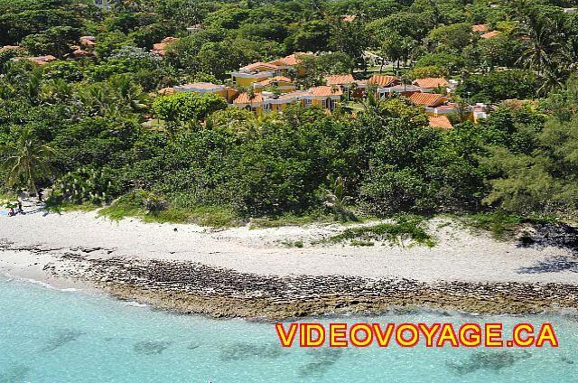 Cuba Varadero Sol Palmeras Rock beach and villas in the background.