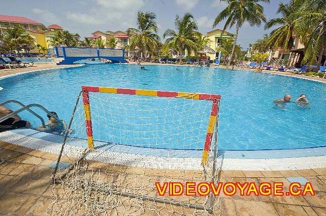 Cuba Varadero Tainos Water polo nets in the pool.