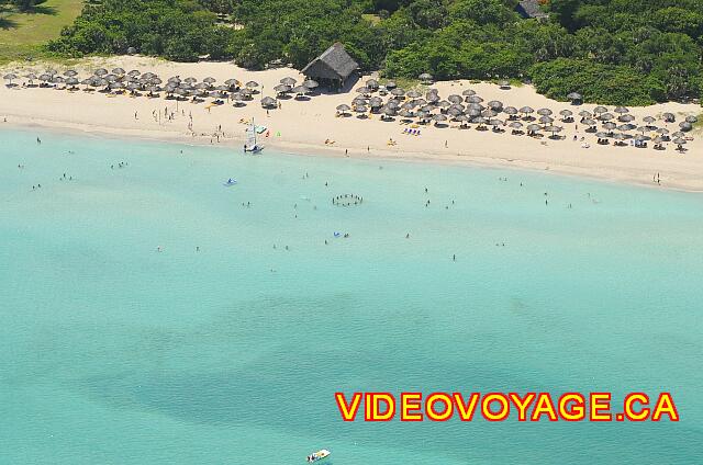 Cuba Varadero Tainos Une vue aérienne de la plage de l'hôtel.