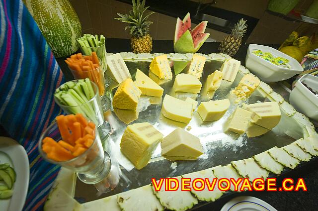 Cuba Varadero Tainos Different cheeses.