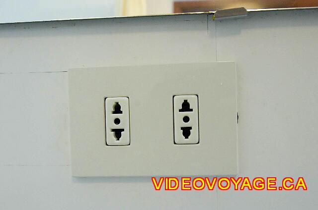 Cuba Varadero Villa Tortuga The socket in the bedroom bath.