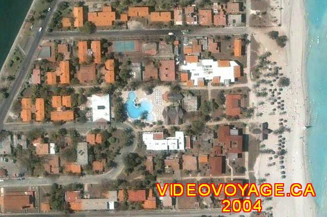 Cuba Varadero Villa Tortuga Un photographie satellite du site de l'hôtel.