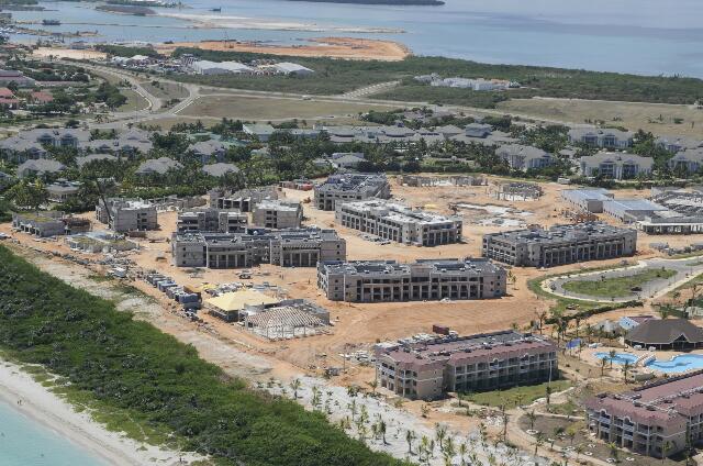 Cuba Varadero Melia Peninsula Varadero The hotel being built nearby. We can see the depth of field of the site of the TRYP Peninsula.