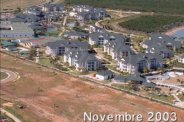 Cuba Varadero Melia Peninsula Varadero Une vue aérienne en 2003 de l'hôtel.