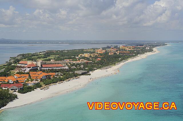 Cuba Varadero Tuxpan Vers l'ouest, vous pouvez marcher plus de 13 kilomètres sur la plage...