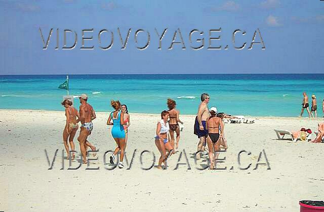 Cuba Varadero Hotel Villa Cuba Animación en la playa en 2003.