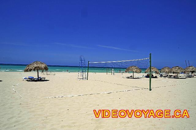 Cuba Varadero Hotel Villa Cuba Le filet de volleyball sur la plage.